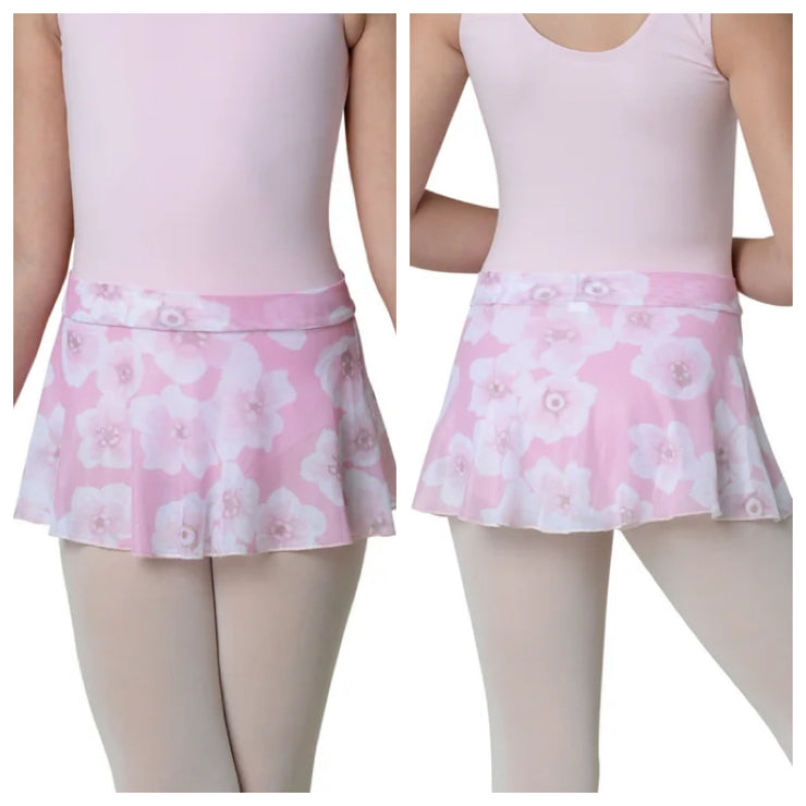 Danz N Motion - Floral Printed Skirts - Child (22405C) - Pink