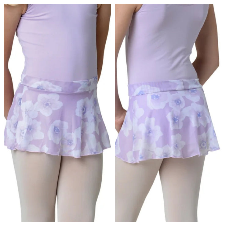 Danz N Motion - Floral Printed Skirts - Child (22405C) - Lavendar