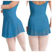 Bloch - Embroidered Pull On Skirt - Child (CR10002) - Cerulean