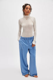 Free People Movement - Don't Wait Up Lounge Pant - Adult (OB2057411-4005) - Harbor Combo