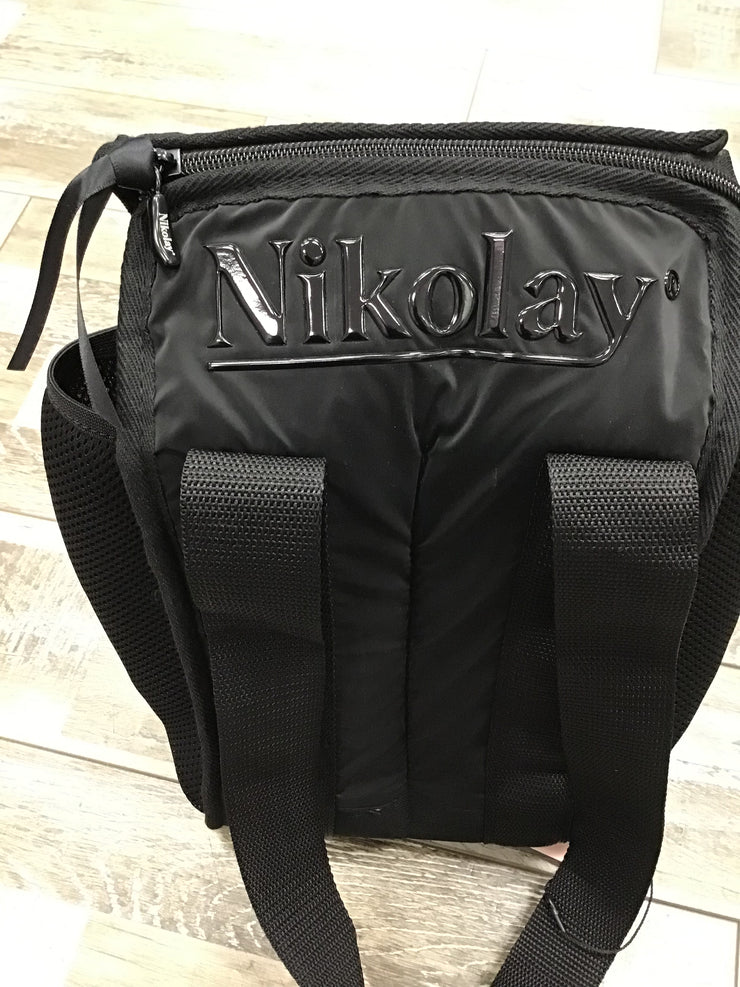 Nikolay - 4- Slot Pointe Shoe Bag W/Side Pockets & Top Zipper (BC012BAN) - Black