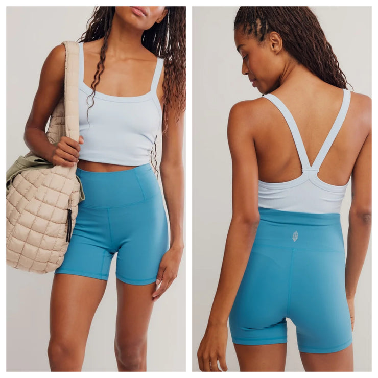 Free People Movement - Never Better Bike Shorts - Adult (OB1751733-4342) - Celestial Blue