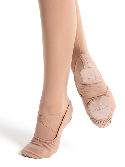 Capezio - Hanami Canvas Ballet Shoes - Adult (2037W) - Light Suntan