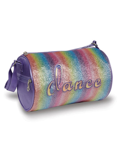 Danz N Motion - Rainbow Glitter Dance Duffle (B20518) - Purple (GSO)