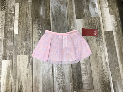 Mirella - Printed Mesh Pull On Skirt - Child (MS149C) - Pink (GSO)