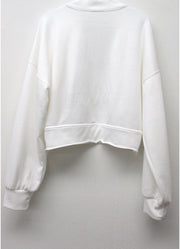 ILLA ILLA - Cotton Terry Bolero Pullover - Adult (T4996) - Off White (GSO)