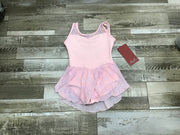 Mirella - Double Scoop Neck Skirt Leotard - Child (M1086C) - Pink (GSO)