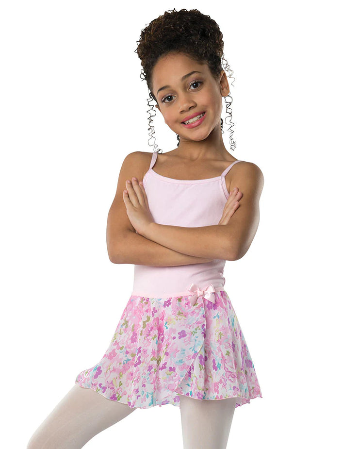 Danz N Motion - Pastel Flowers Skirt - Child (2605C) - Pink (GSO)