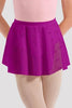 Bloch - Girls Mila Floral Mesh Skirt - Child (CR10009) Velvet Orchid