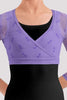 Bloch - 3/4 Sleeve Wrap Top - Child (CZ30035) Lilac