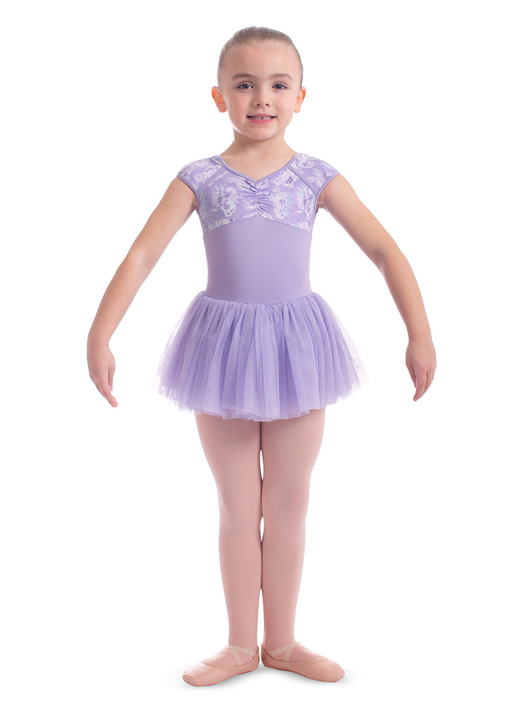 Mirella - Print Cap Sleeve Tutu Dress - Child (M1541C) - Lilac (GSO)