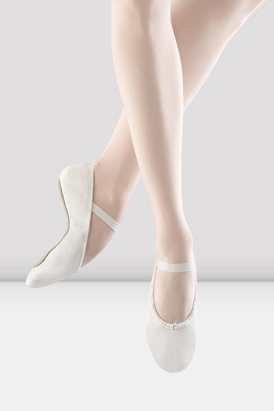 Bloch - Dansoft Full Sole Leather Ballet Shoe - (Adult S0205L) - White