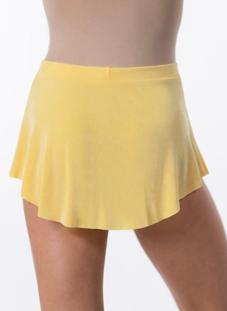 Suffolk - Pull On High Low Slinky Skirt - Child/Adult (1006C/1006A) - Lemon (GSO)