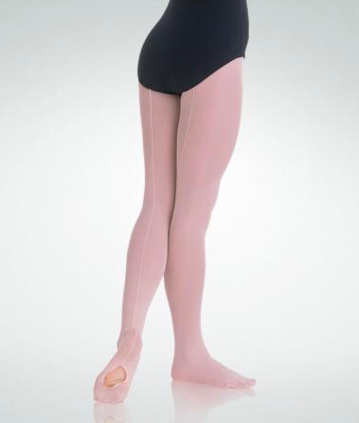 Body Wrappers - TotalSTRETCH Covertible Tights with Backseam - Child/Adult (C45/A45) - Theatrical Pink (GSO)