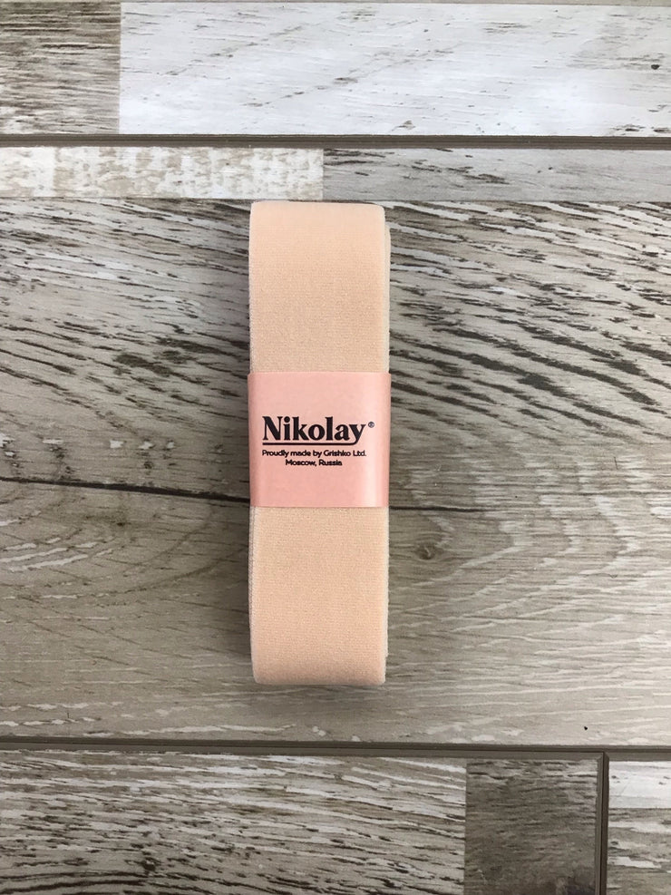 MONTHLY SUBSCRIPTION: VIP SUBSCRIBE & SAVE POINTE SHOE PROGRAM - Nikolay - Elasticized Stretch Ribbon (RIB-E1N) - Ballet Pink