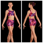 Dynami by Bloch - Floral Fusion Shorts - Child (GB197C) - Floral Fusion (GSO)