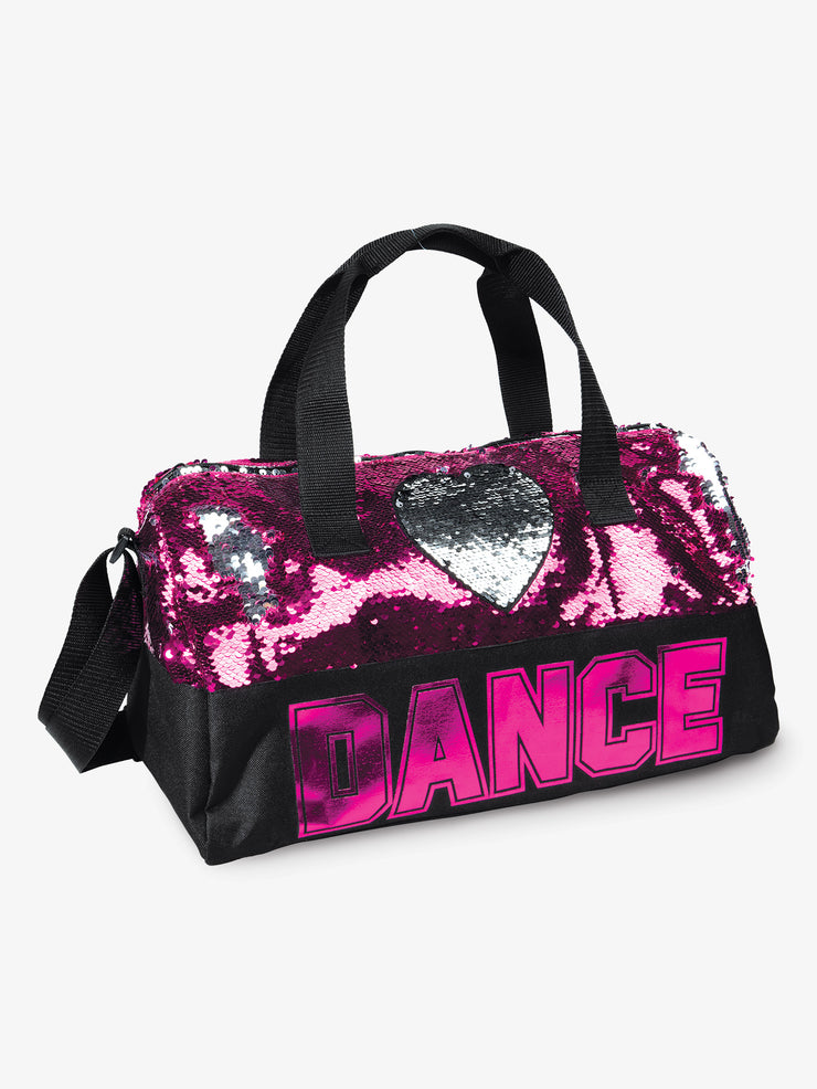 Danz N Motion - Sequin Dance Heart Bag (B842) - Fuchsia (GSO)