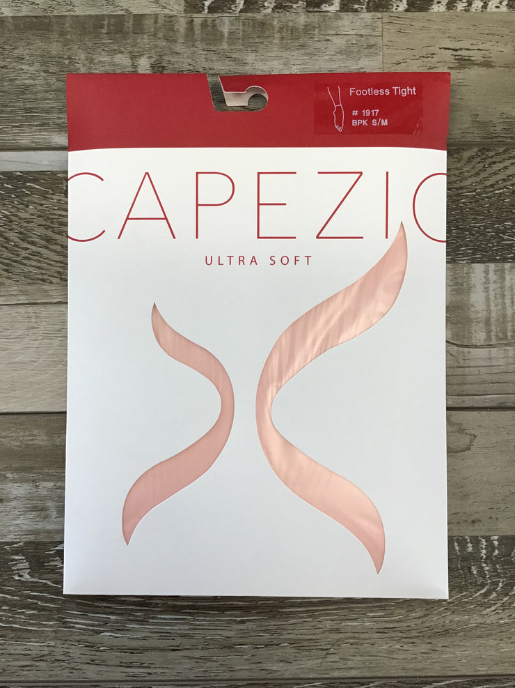 Capezio - Self Knit Waistband Footless Tights (1917C/1917X/1917) - Ballet Pink (GSO)