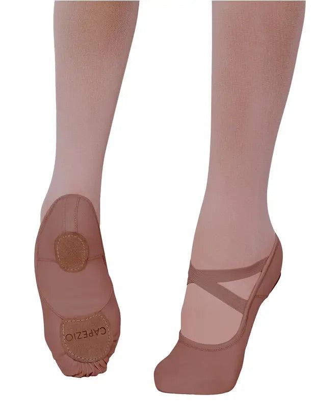 Capezio - Hanami Canvas Ballet Shoes - Adult (2037W) - Mocha (GSO)