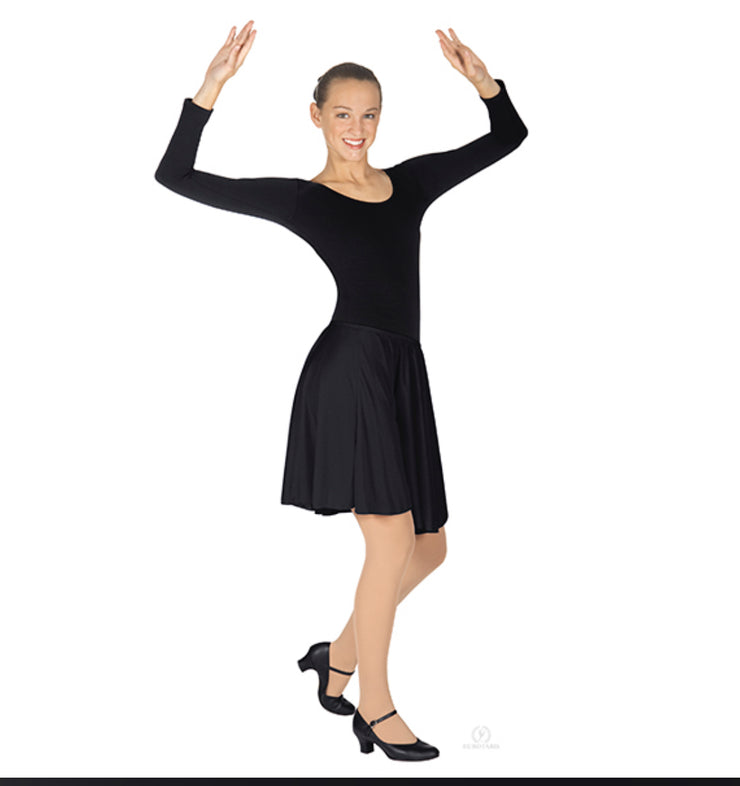 Eurotard - Women’s Polyester Pull On Character Skirt - Adult (13774) - Black (GSO)