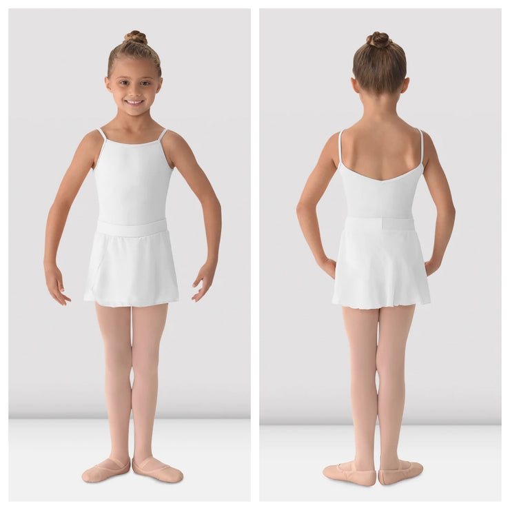 Mirella - Solid Color Skirt - Child (MS12CH) White  - (GSO)