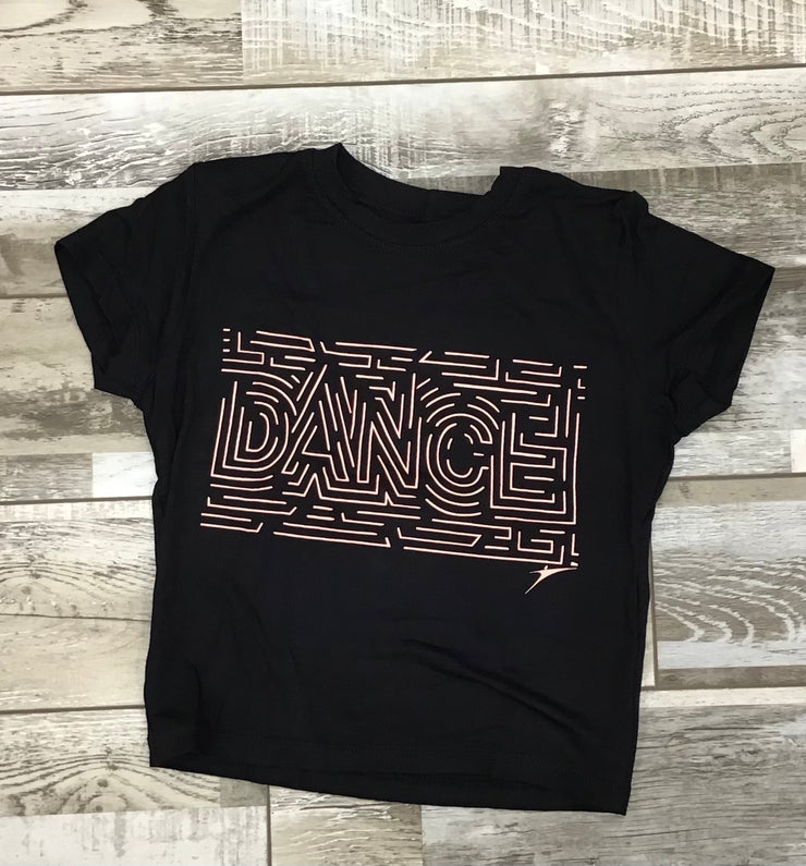 So Danca - Short Sleeve Dance Top - Child (L-2471) Black (GSO)