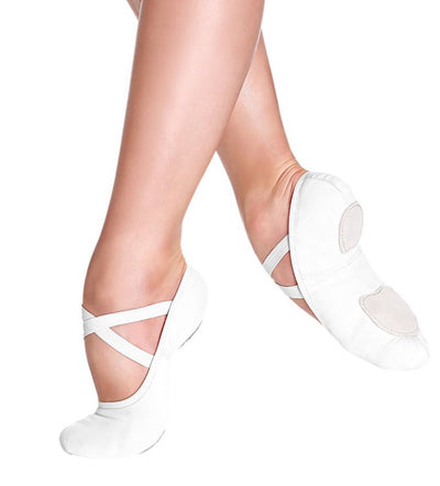 So Danca - Stretch Canvas Split Sole Ballet Shoe - Adult (SD16) - White