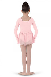 Bloch - Girls Long Sleeve Skirted Leotard - Child (CL5309) - Light Pink