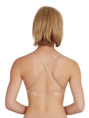 Capezio - Overs & Unders Seamless Clear Back Bra - Adult (3683) - Nude