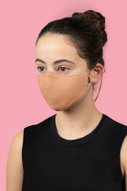 Bloch - BLOCH B-Safe Lanyard Face Mask - Child/Adult (A004C/A004A) - Sand FINAL SALE
