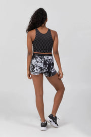 Sylvia P - Rosa Reversible Cropped Singlet- Child/Adult (21-11-GHY-012) - Black FINAL SALE