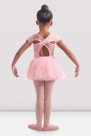 Bloch - Kaida Rose Embroidered Cap Sleeve Tutu Dress - Child (CL2332) - Candy Pink (GSO)