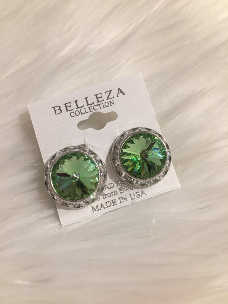 Belleza Collection - Swarovski Crystal Clip-On Earrings - 20MM - XL (GSO)