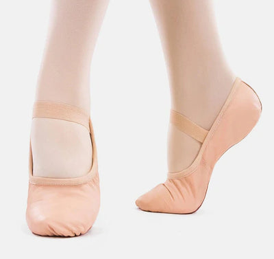 So Danca - Bella Leather Full Sole Ballet Shoe - Child (SD69S) - Pink 40 (GSO)