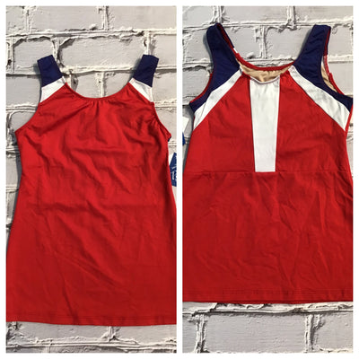 Motionwear - Red, White, and Blue iTank Top - Adult(3724) - 402 (EDNC) FINAL SALE