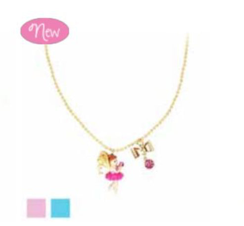 Pink Poppy - Enchanted Fairy Necklace on Chain - (NCG115) -  (GSO)