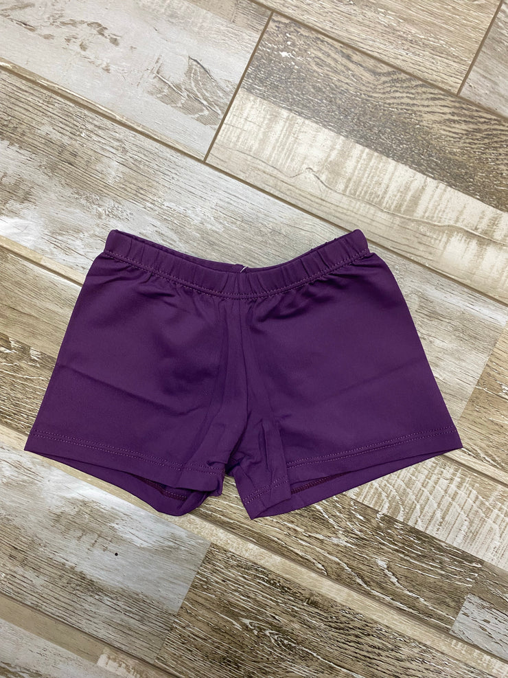 So Danca - High Waisted Shorts - Child/Adult (SL83/SL82) - Dark Purple (GSO)