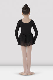 Bloch - Girls Long Sleeve Skirted Leotard - Child (CL5309) - Black (GSO)