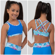Sylvia P - Maliah Crop Top - Child/Adult (21-11-GHY-014) - Blue (GSO)