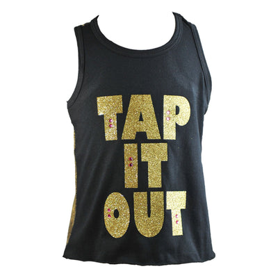 Reflectionz - Tap It Out Mesh Tank - Child - Black/Gold (GSO)